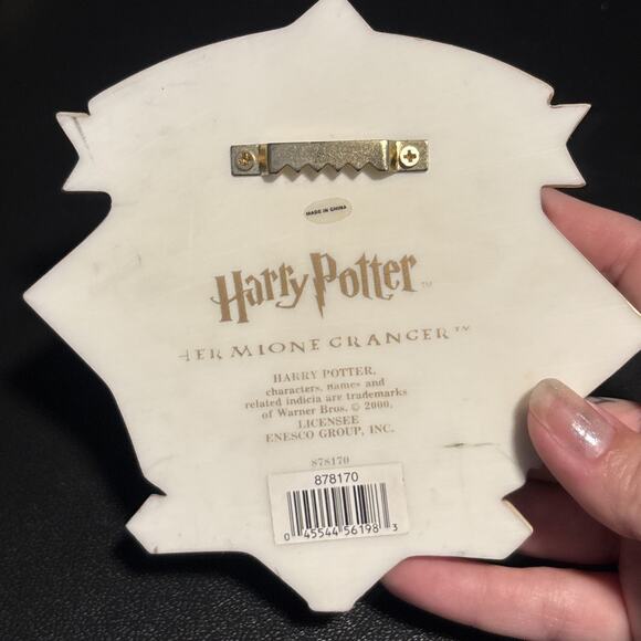 Ceramic Harry Potter Wall Plaque Decor Hermione Granger “Caution” - Picture 2 of 2